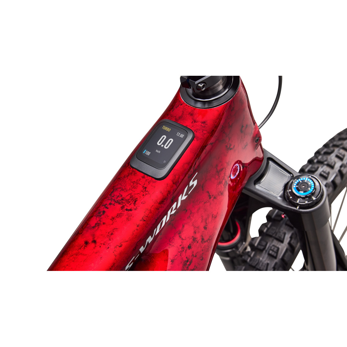 S-Works Turbo Levo 4 E-Bike | Gloss Red Tint - Silver Dust