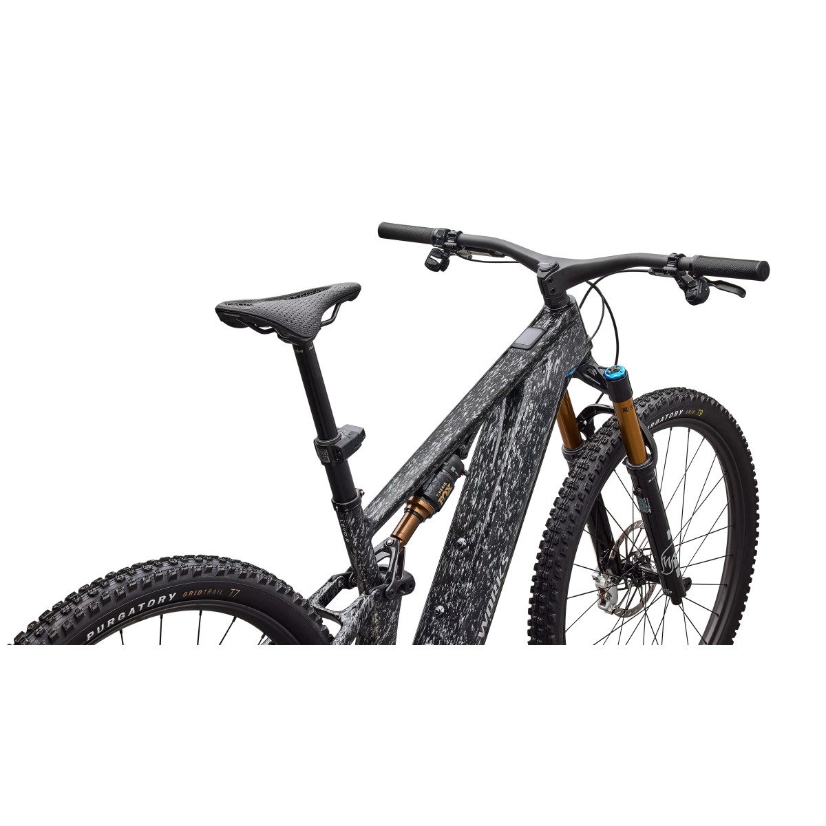 S-Works Turbo Levo R elektrinis dviratis | Gloss Shadow Silver Blended Speckle