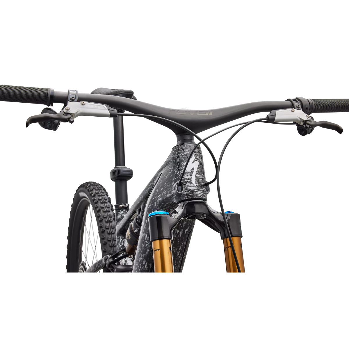 S-Works Turbo Levo R elektrinis dviratis | Gloss Shadow Silver Blended Speckle