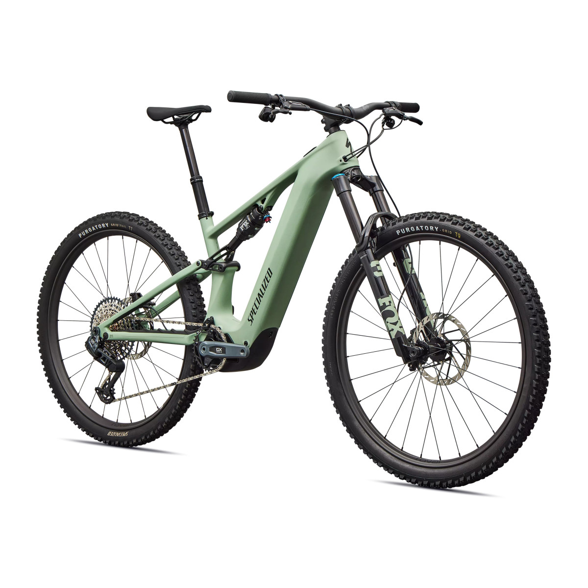 Specialized Turbo Levo R Expert elektrinis dviratis | Satin Pistachio - Dark Moss Green