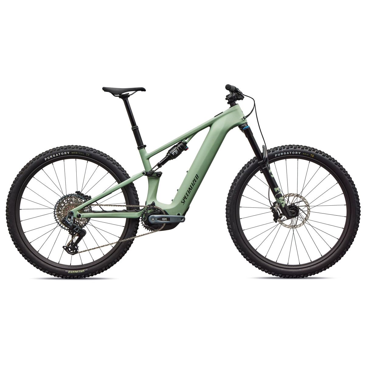 Specialized Turbo Levo R Expert elektrinis dviratis | Satin Pistachio - Dark Moss Green