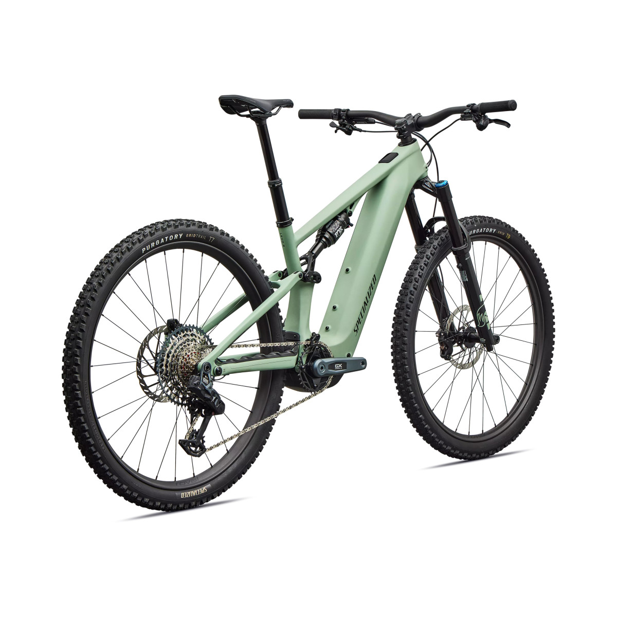 Specialized Turbo Levo R Expert elektrinis dviratis | Satin Pistachio - Dark Moss Green