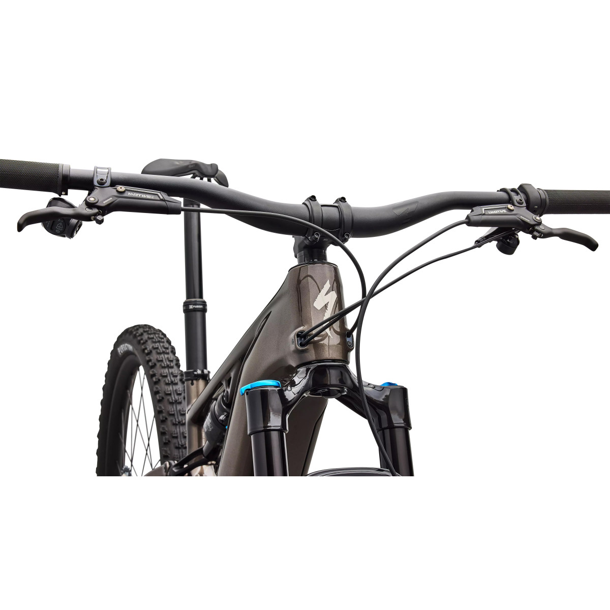 Specialized Turbo Levo R Comp elektrinis dviratis | Gloss Gunmetal - White Mountains