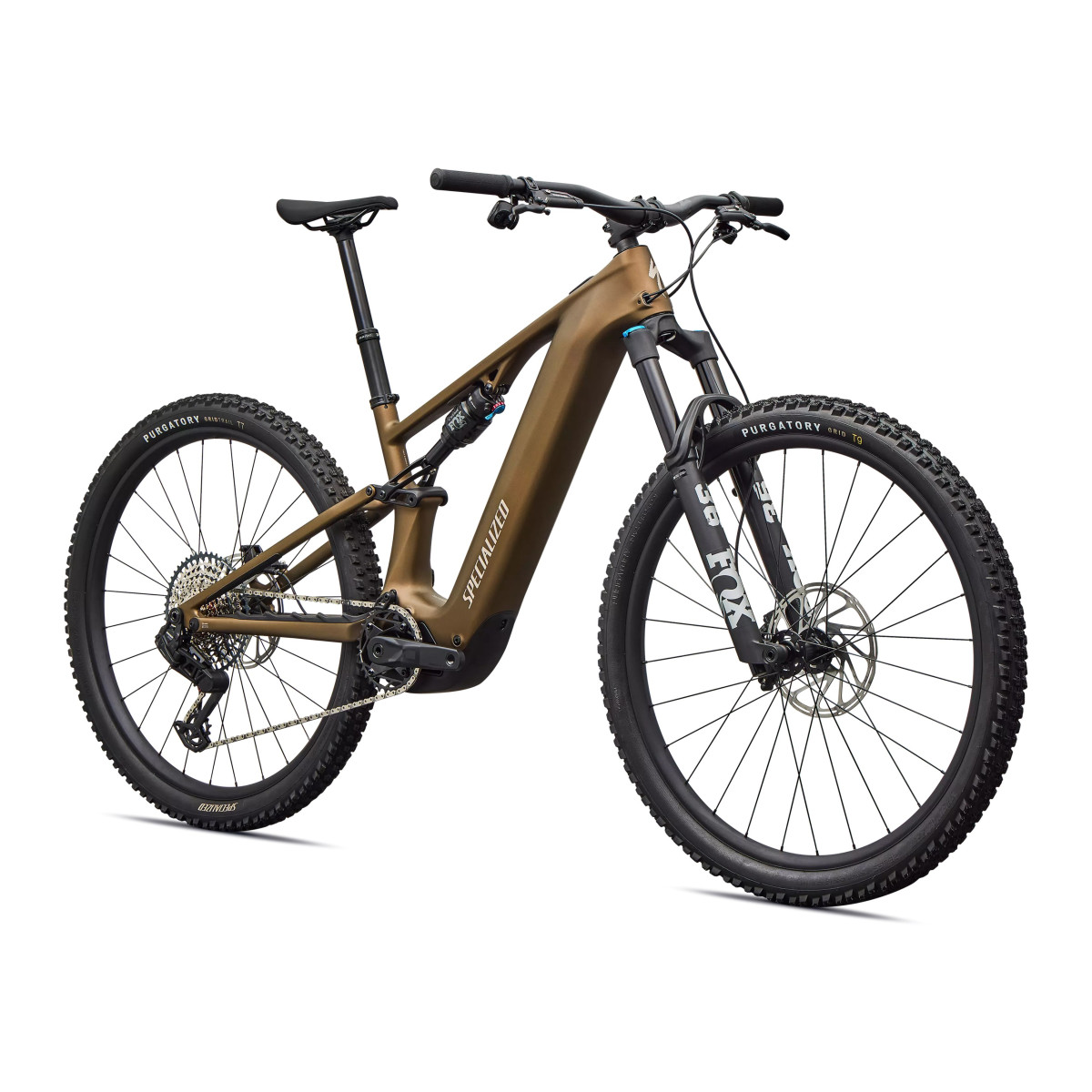 Specialized Turbo Levo R Comp elektrinis dviratis | Satin Burnt Gold Metallic - Sandstone Metallic