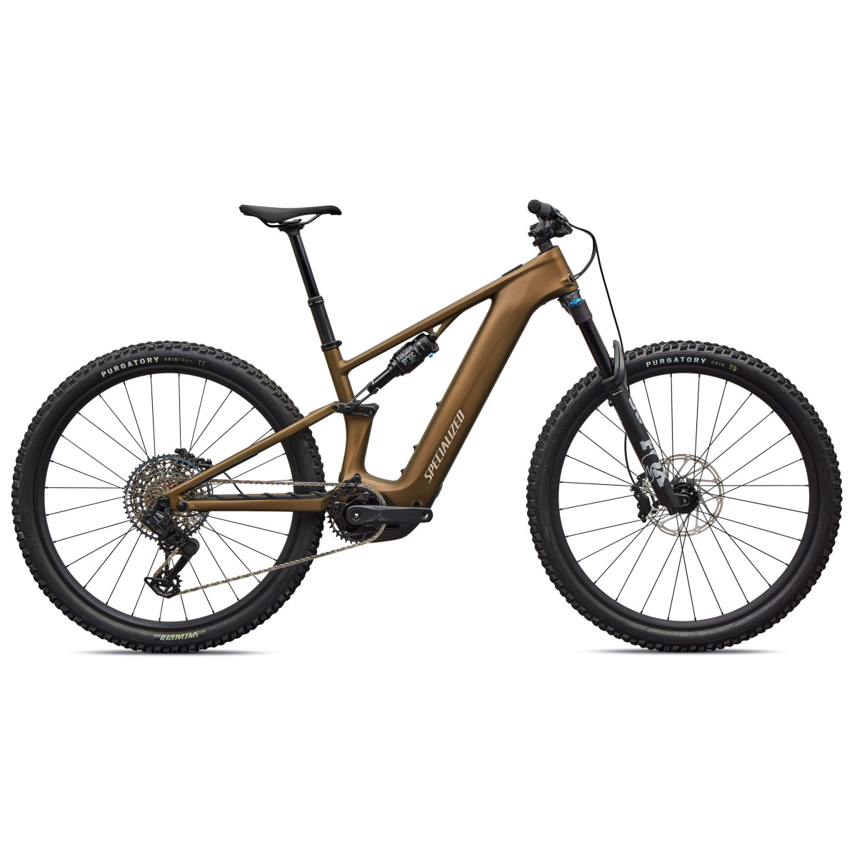 Specialized Turbo Levo R Comp elektrinis dviratis | Satin Burnt Gold Metallic - Sandstone Metallic
