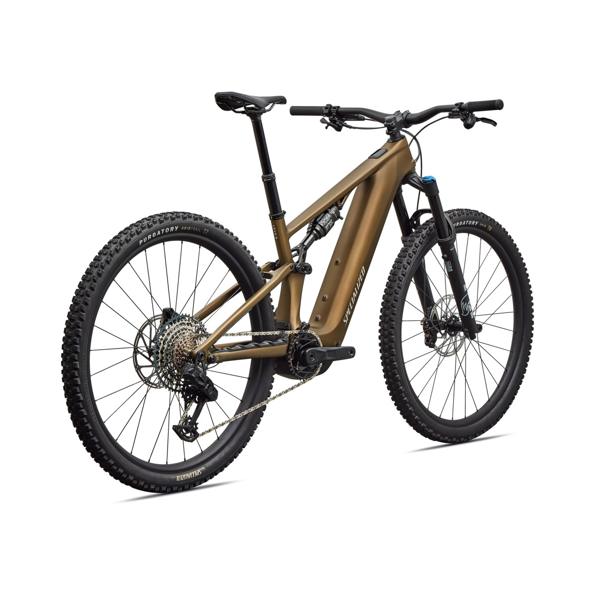 Specialized Turbo Levo R Comp elektrinis dviratis | Satin Burnt Gold Metallic - Sandstone Metallic