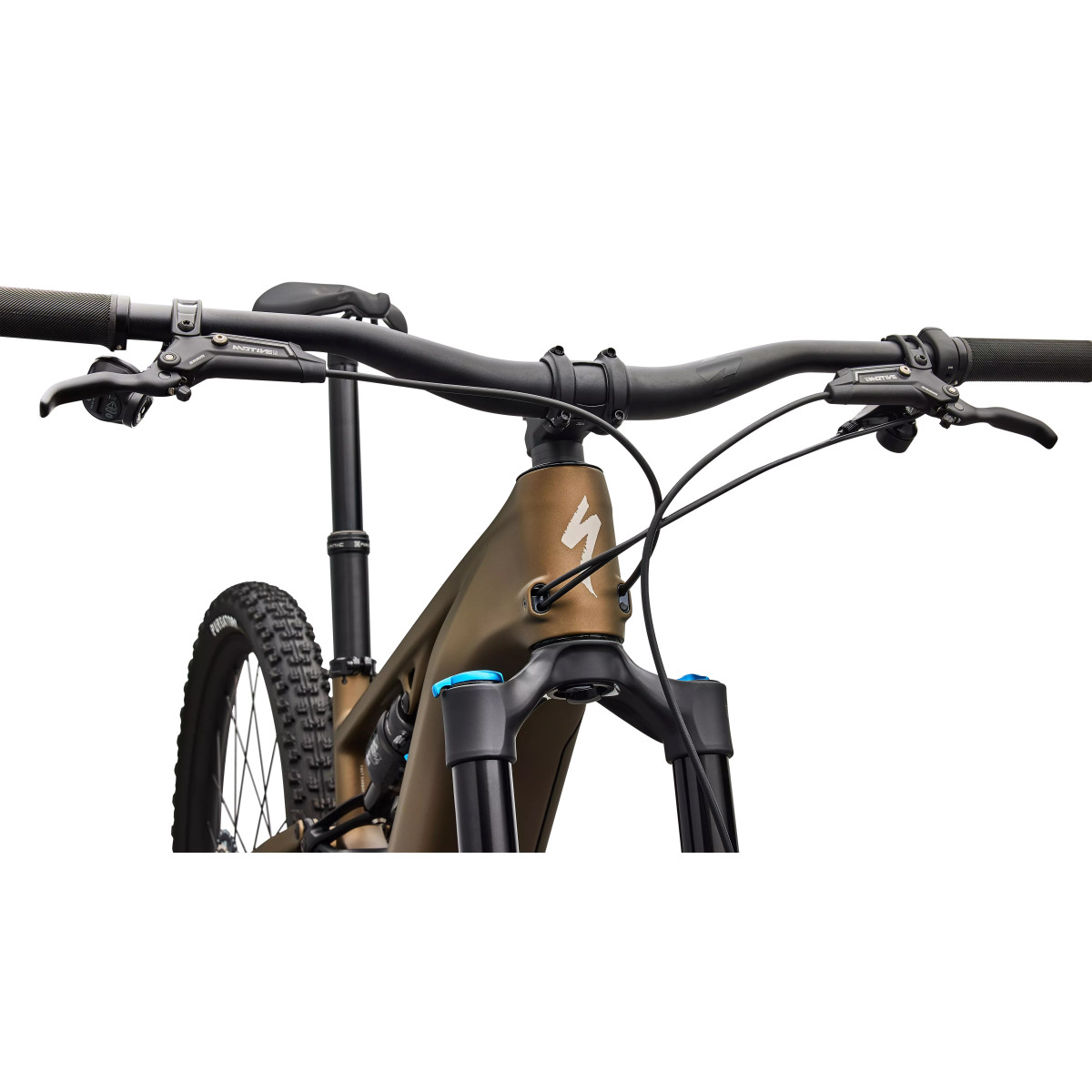 Specialized Turbo Levo R Comp elektrinis dviratis | Satin Burnt Gold Metallic - Sandstone Metallic