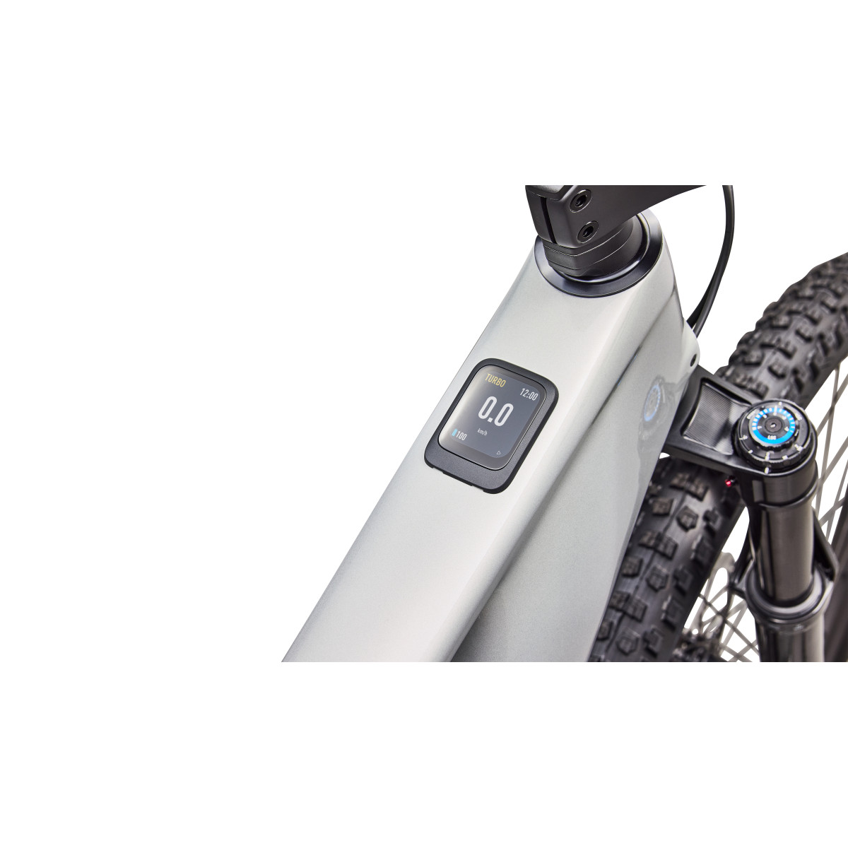 S-Works Turbo Levo R elektrinis dviratis | Gloss Dolomite - Viavi Silver Green Pear