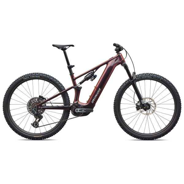 Specialized Turbo Levo R Pro E-Bike | Gloss Black Red Chameleon - Dolomite