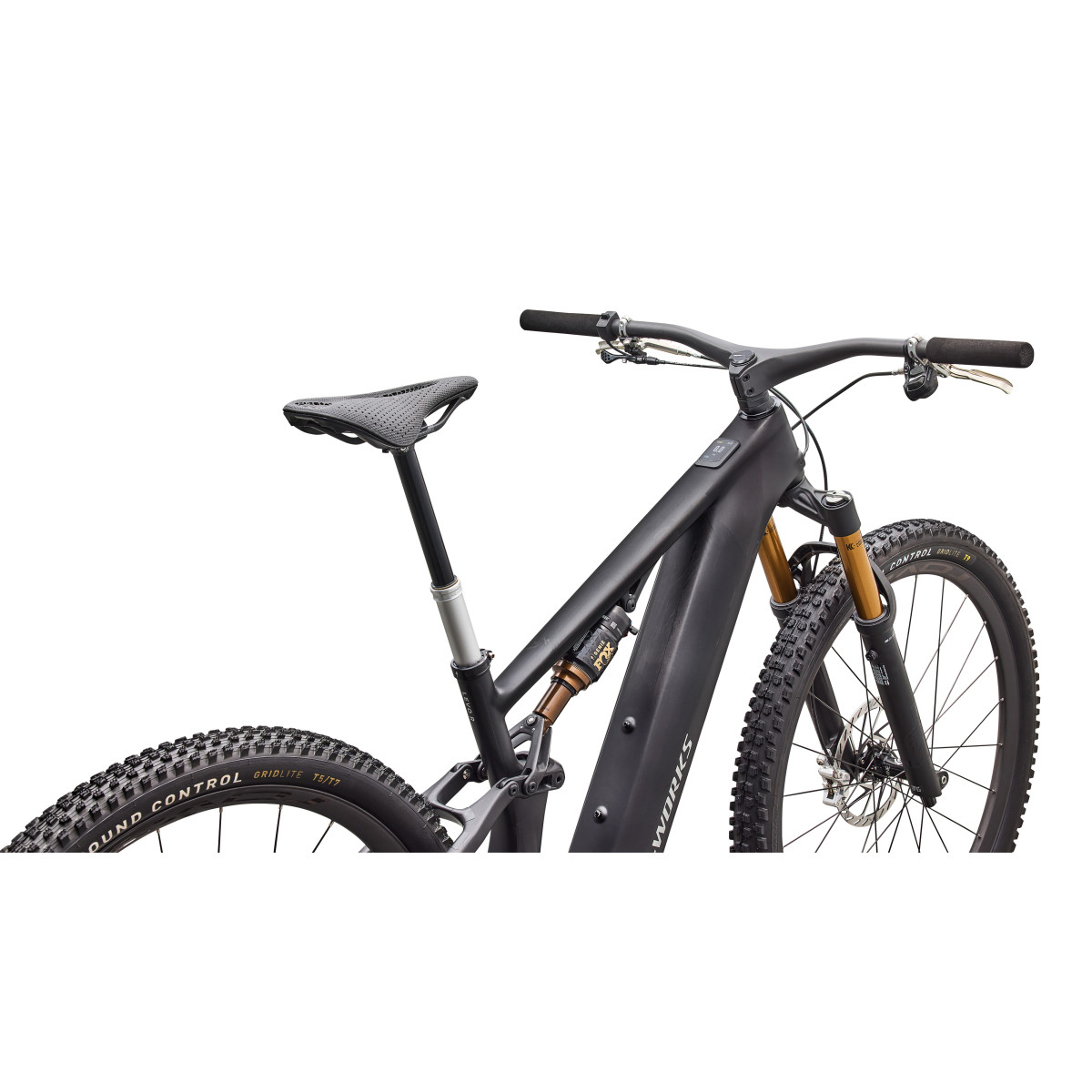 S-Works Turbo Levo R Ultralight E-Bike | Satin Carbon - Silver Foil