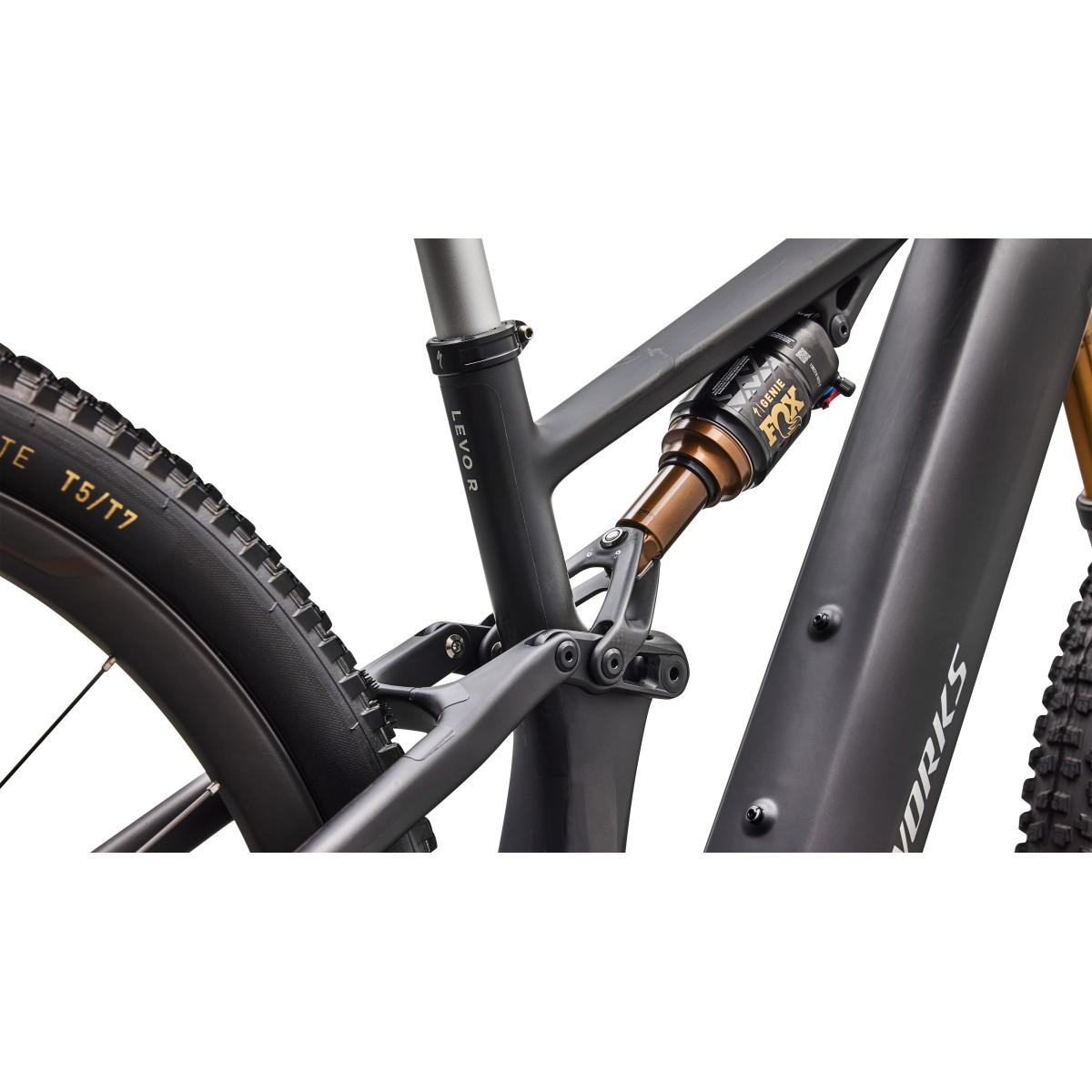 S-Works Turbo Levo R Ultralight E-Bike | Satin Carbon - Silver Foil