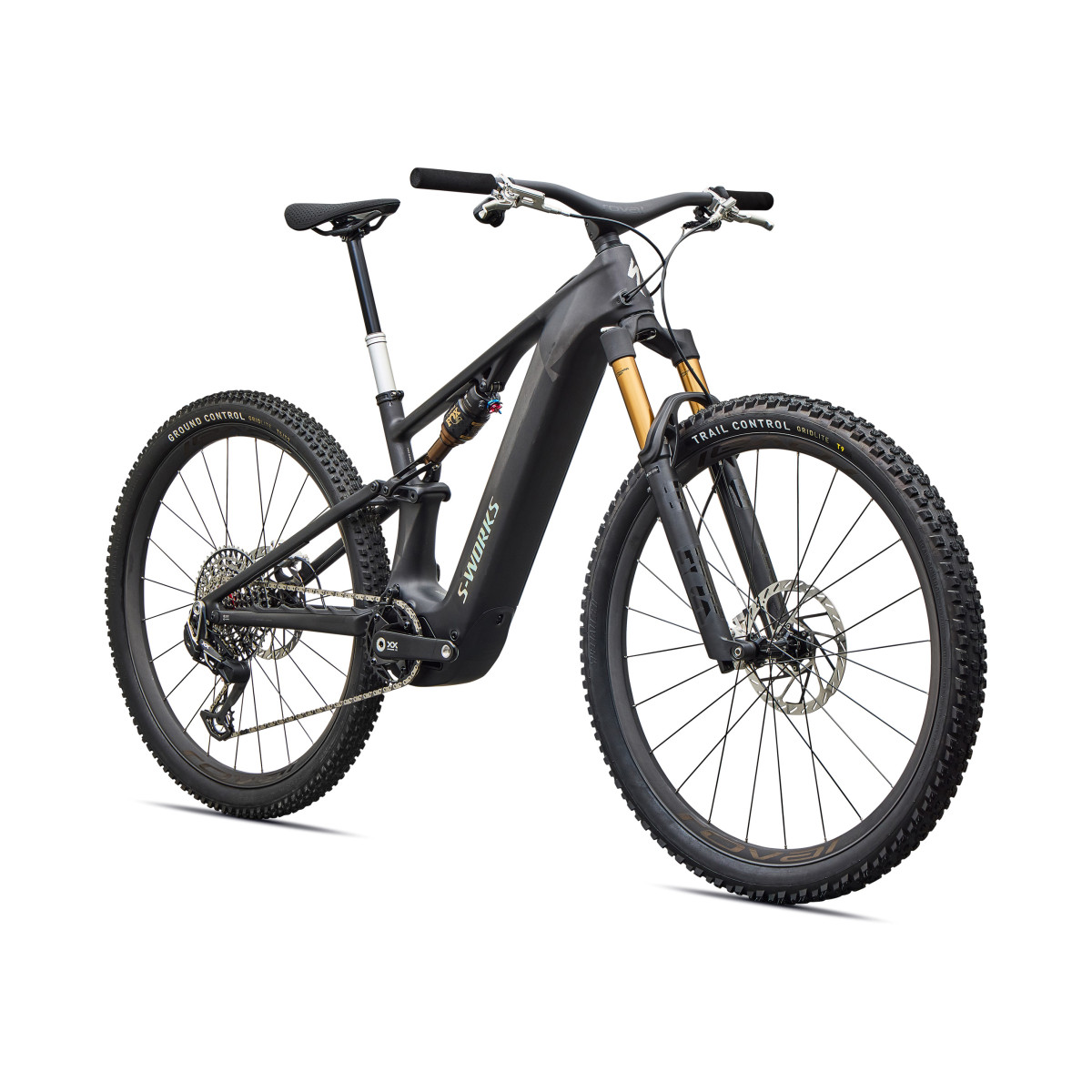 S-Works Turbo Levo R Ultralight E-Bike | Satin Carbon - Silver Foil