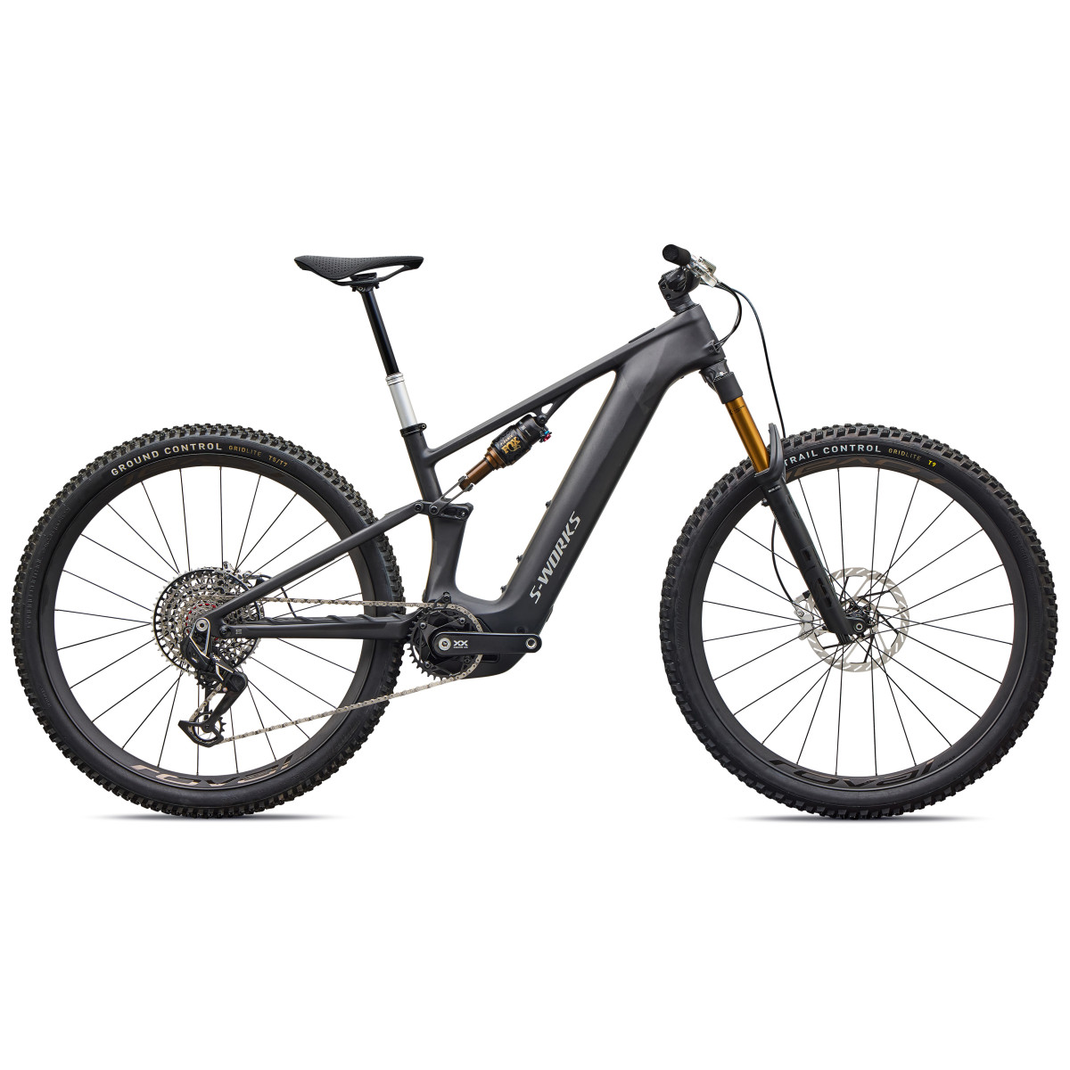 S-Works Turbo Levo R Ultralight E-Bike | Satin Carbon - Silver Foil