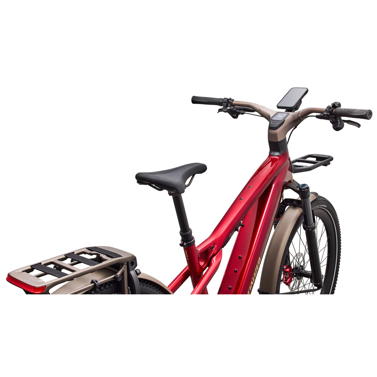 Specialized Turbo Vado 3 X 6.0 elektrinis dviratis | Gloss Ruby Metallic - Gloss Gold Foil