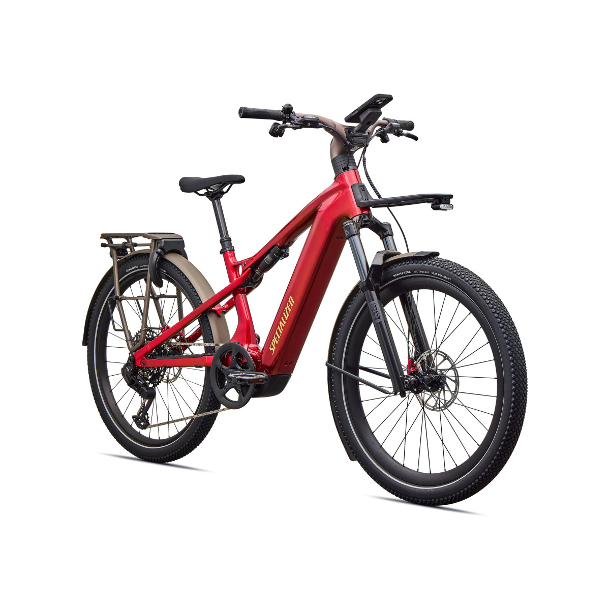 Specialized Turbo Vado 3 X 6.0 elektrinis dviratis | Gloss Ruby Metallic - Gloss Gold Foil
