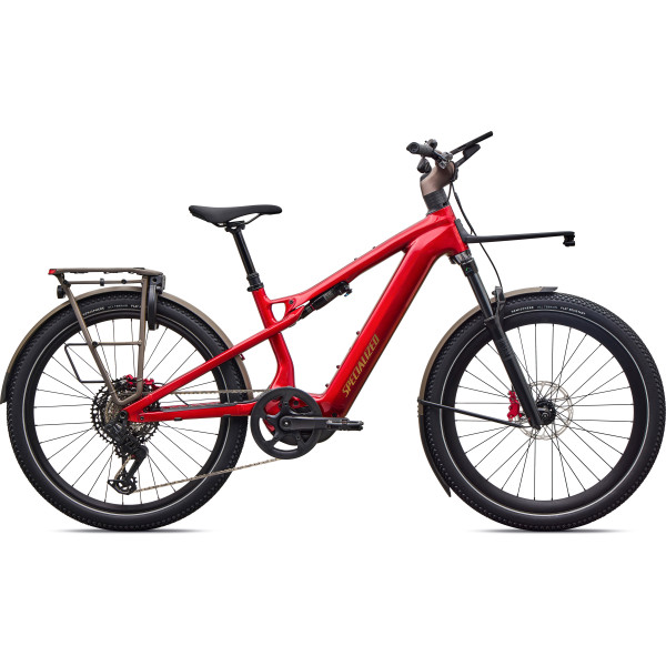 Specialized Turbo Vado 3 X 6.0 E-Bike | Gloss Ruby Metallic - Gloss Gold Foil