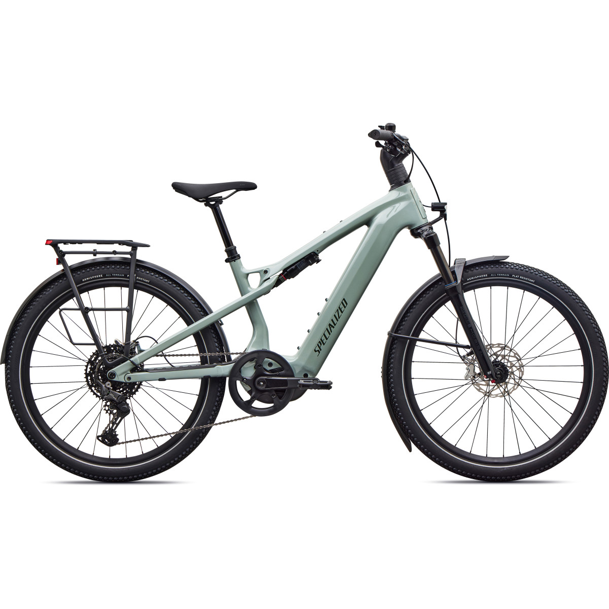 Specialized Turbo Vado 3 X 4.0 E-Bike | Gloss Agave Grey - Oak Green Metallic