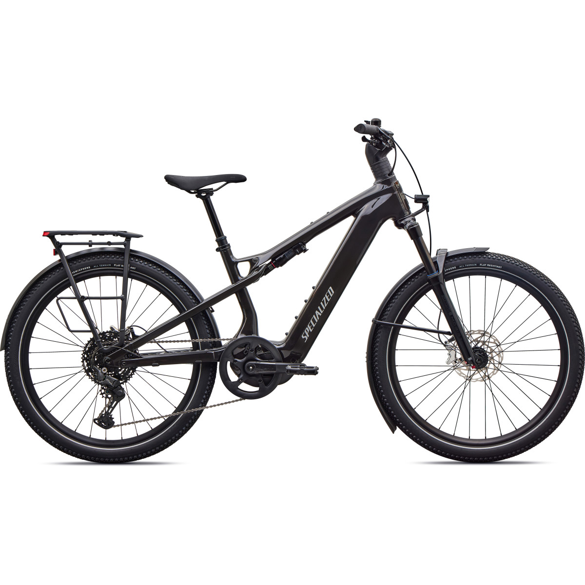 Specialized Turbo Vado 3 X 4.0 elektrinis dviratis | Gloss Obsidian - Satin Silver Dust Frost