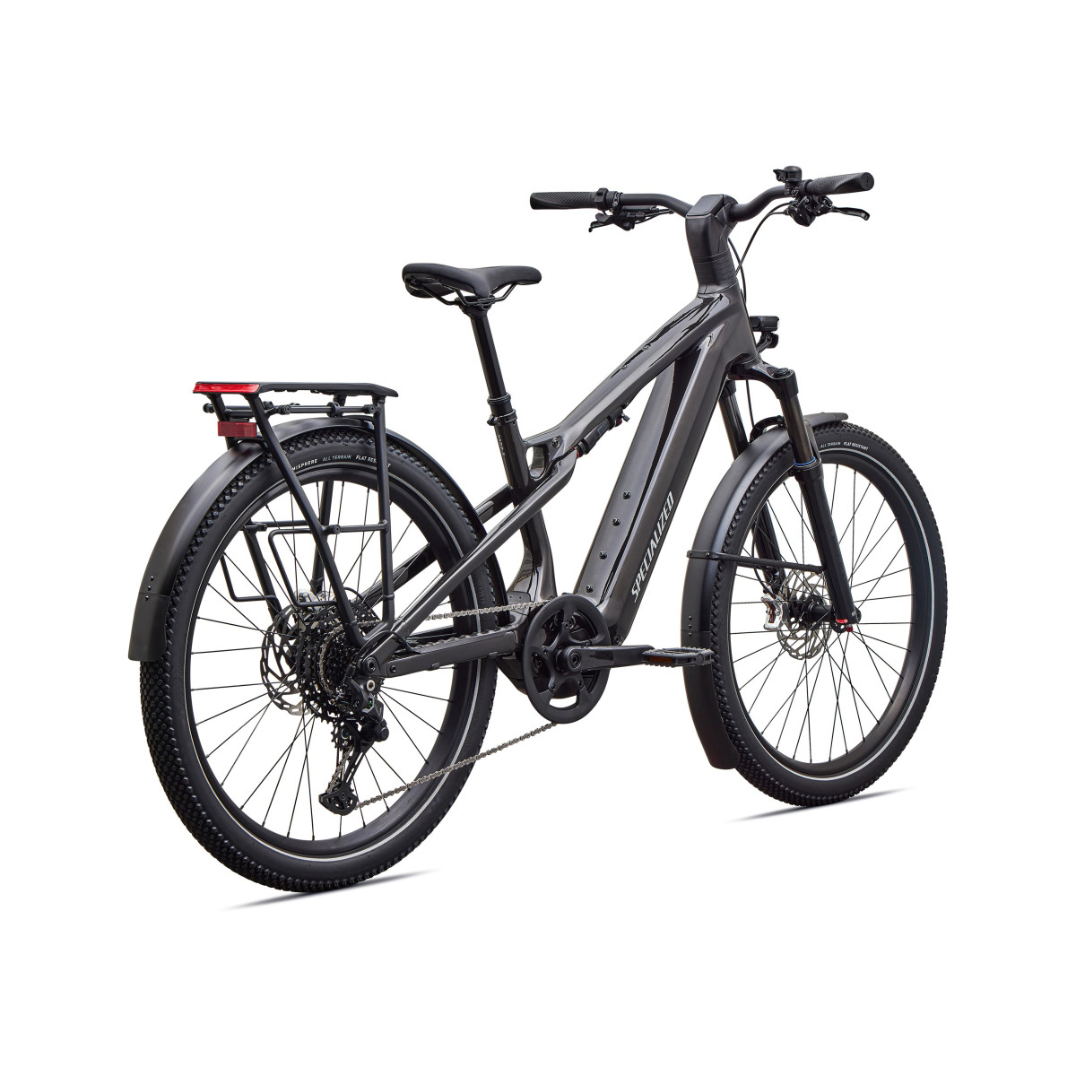 Specialized Turbo Vado 3 X 4.0 elektrinis dviratis | Gloss Obsidian - Satin Silver Dust Frost