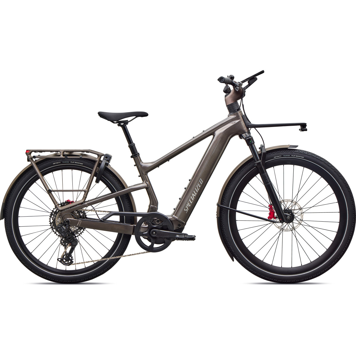 Specialized Turbo Vado 3 6.0 elektrinis dviratis | Gloss Warm Smoke Metallic - Satin Brushed Chrome