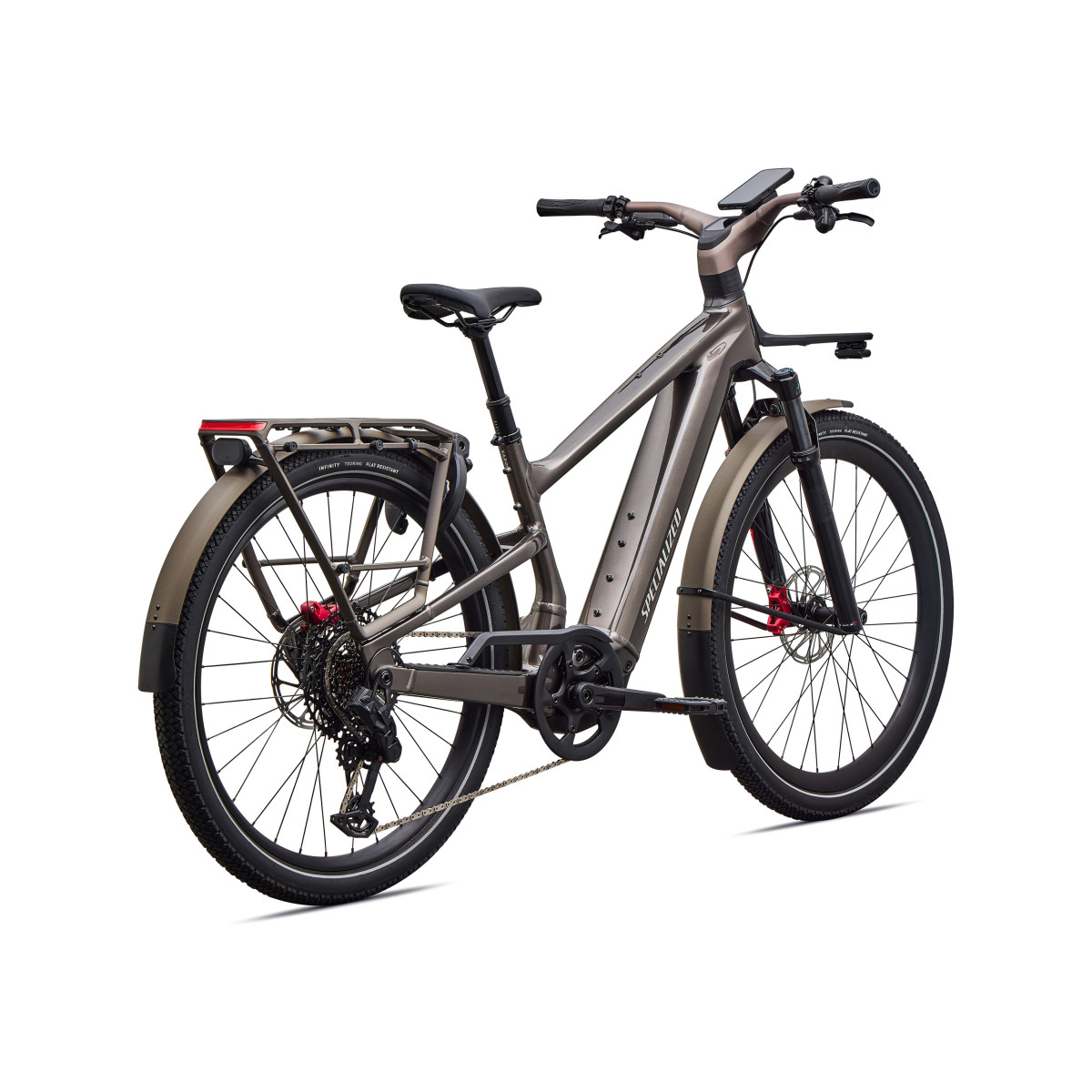 Specialized Turbo Vado 3 6.0 elektrinis dviratis | Gloss Warm Smoke Metallic - Satin Brushed Chrome