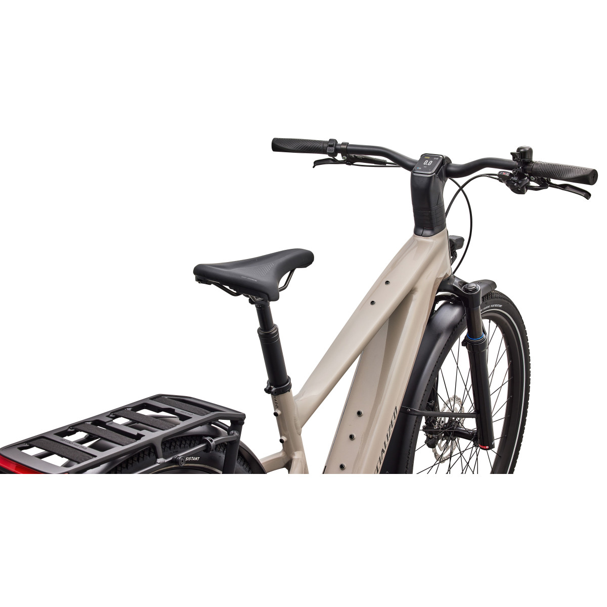 Specialized Turbo Vado 3 4.0 elektrinis dviratis | Gloss Sandstone Metallic - Warm Smoke Metallic