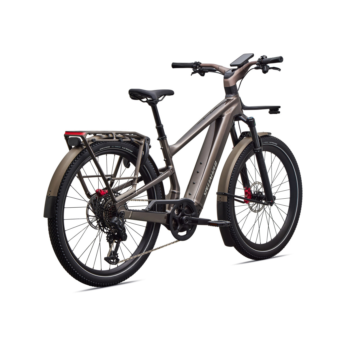 Specialized Turbo Vado 3 EVO 6.0 elektrinis dviratis | Gloss Warm Smoke Metallic - Satin Brushed Chrome