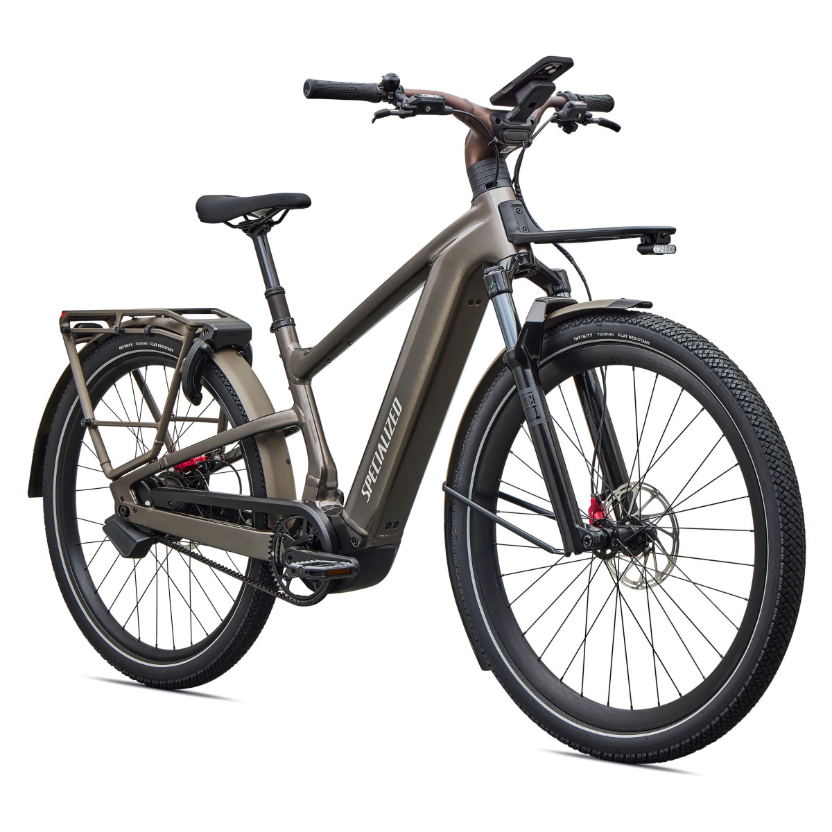 Specialized Turbo Vado 3 6.0 IGH E-Bike | Gloss Warm Smoke Metallic - Satin Brushed Chrome