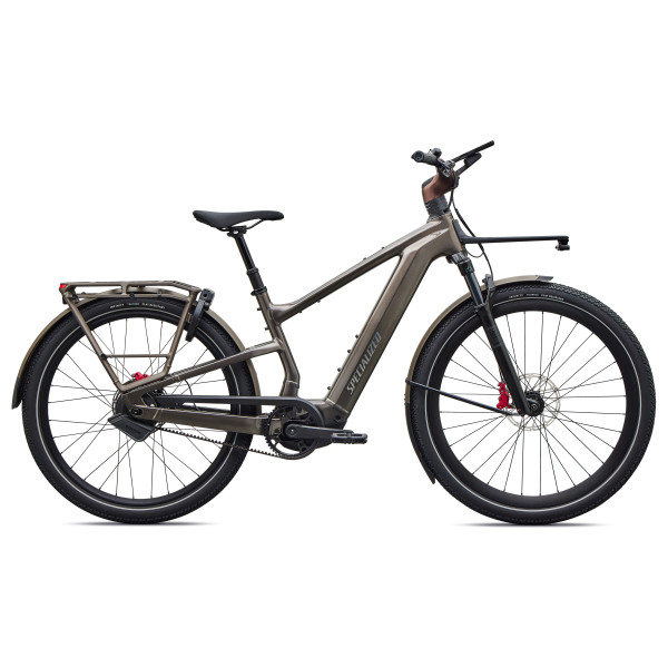 Specialized Turbo Vado 3 6.0 IGH elektrinis dviratis | Gloss Warm Smoke Metallic - Satin Brushed Chrome