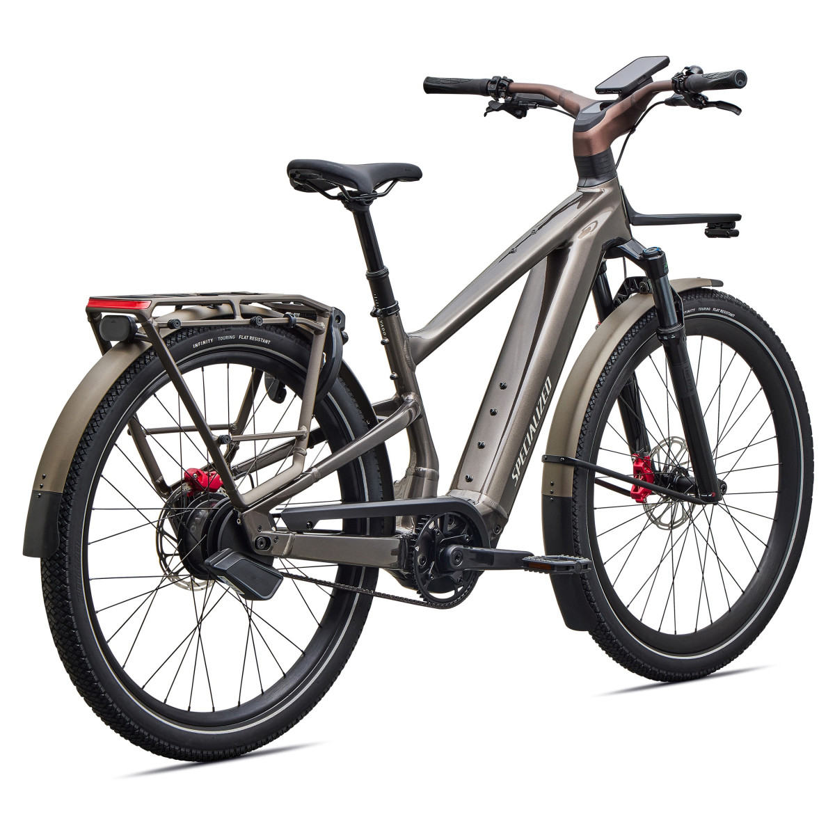 Specialized Turbo Vado 3 6.0 IGH E-Bike | Gloss Warm Smoke Metallic - Satin Brushed Chrome