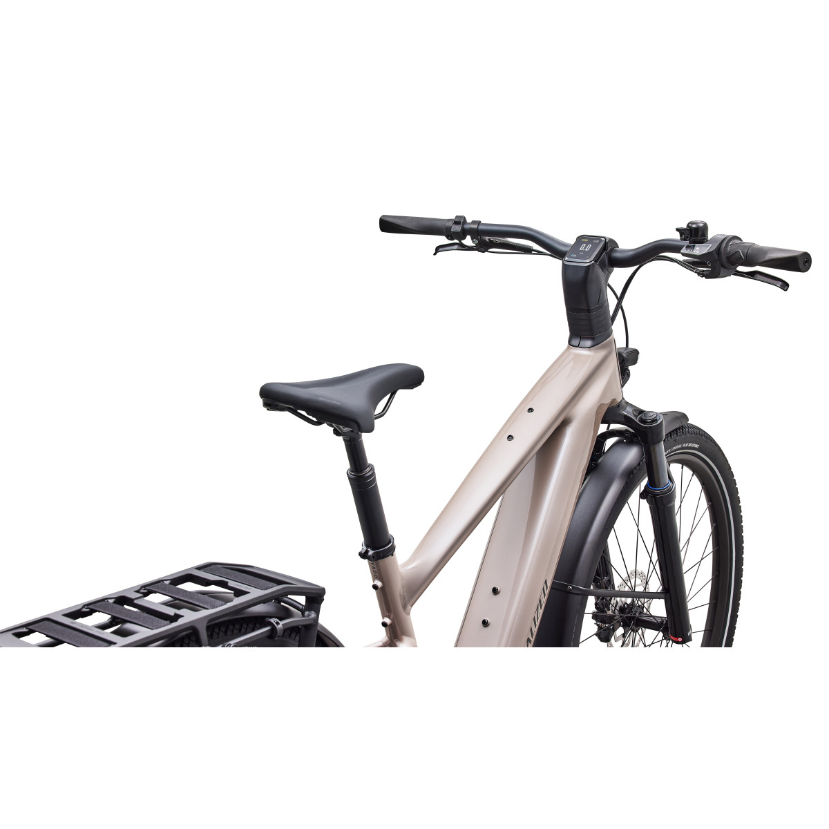 Specialized Turbo Vado 3 4.0 IGH elektrinis dviratis | Gloss Sandstone Metallic - Warm Smoke Metallic