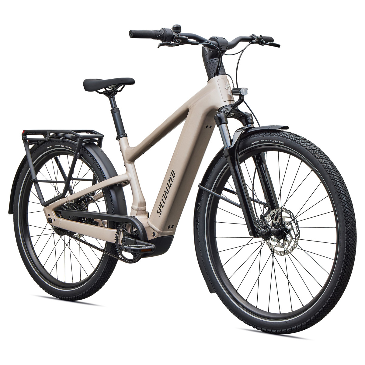 Specialized Turbo Vado 3 4.0 IGH elektrinis dviratis | Gloss Sandstone Metallic - Warm Smoke Metallic