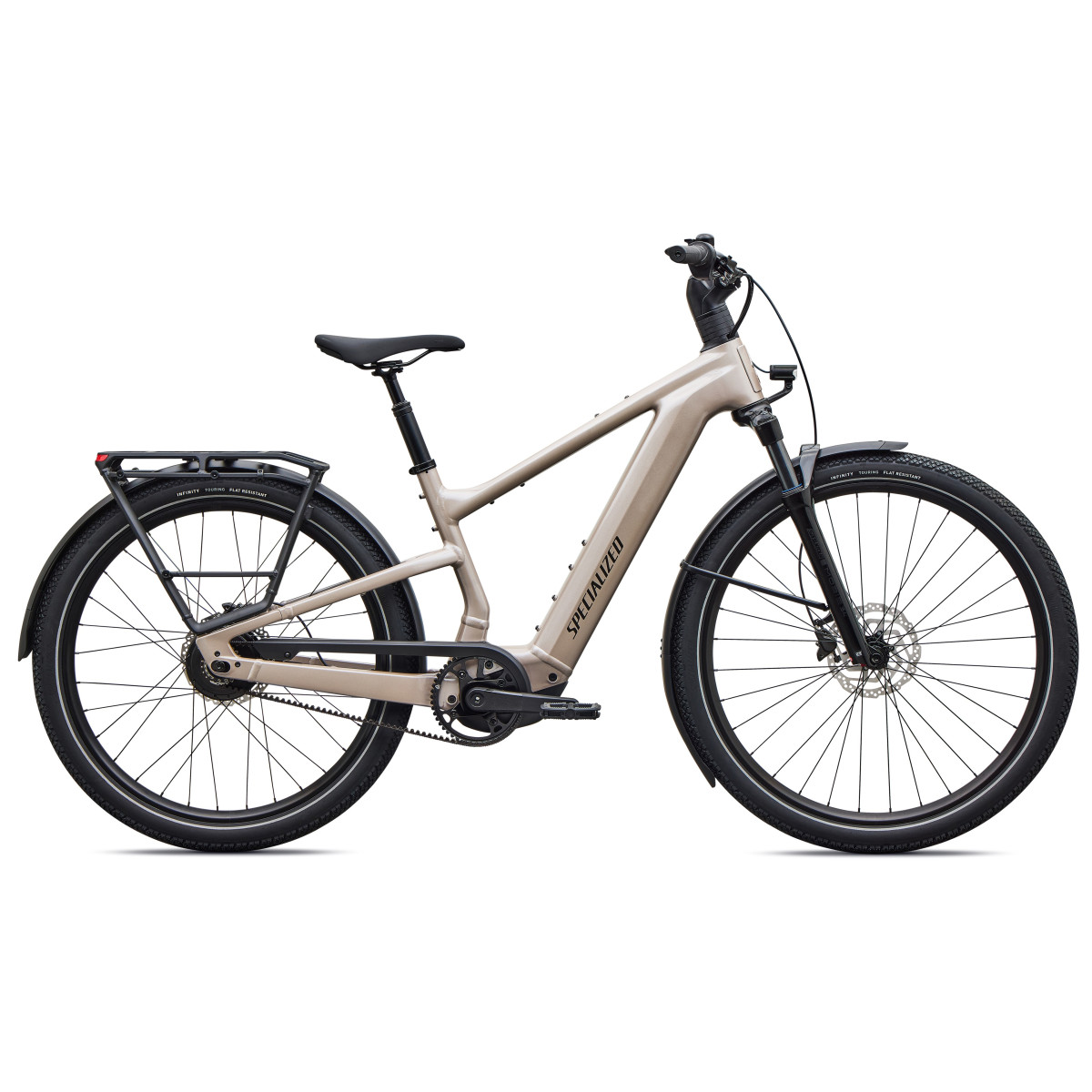 Specialized Turbo Vado 3 4.0 IGH elektrinis dviratis | Gloss Sandstone Metallic - Warm Smoke Metallic
