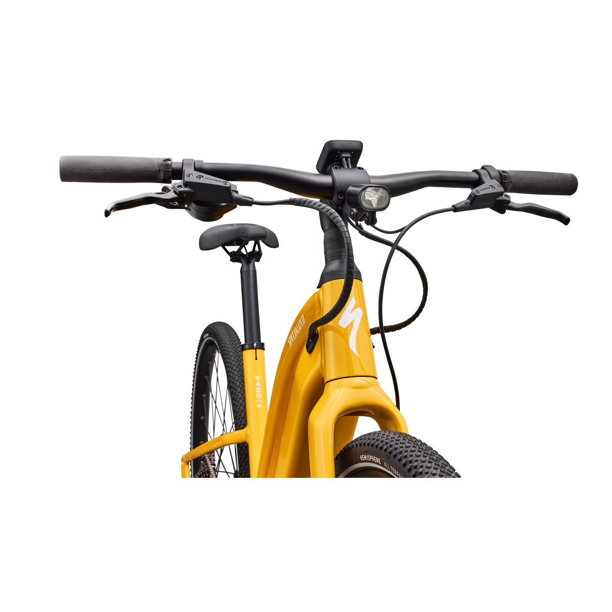 Specialized Turbo Vado SL 2 4.0 Step-Through elektrinis dviratis | Gloss Brassy Yellow - Metallic White Silver Frost Reflective