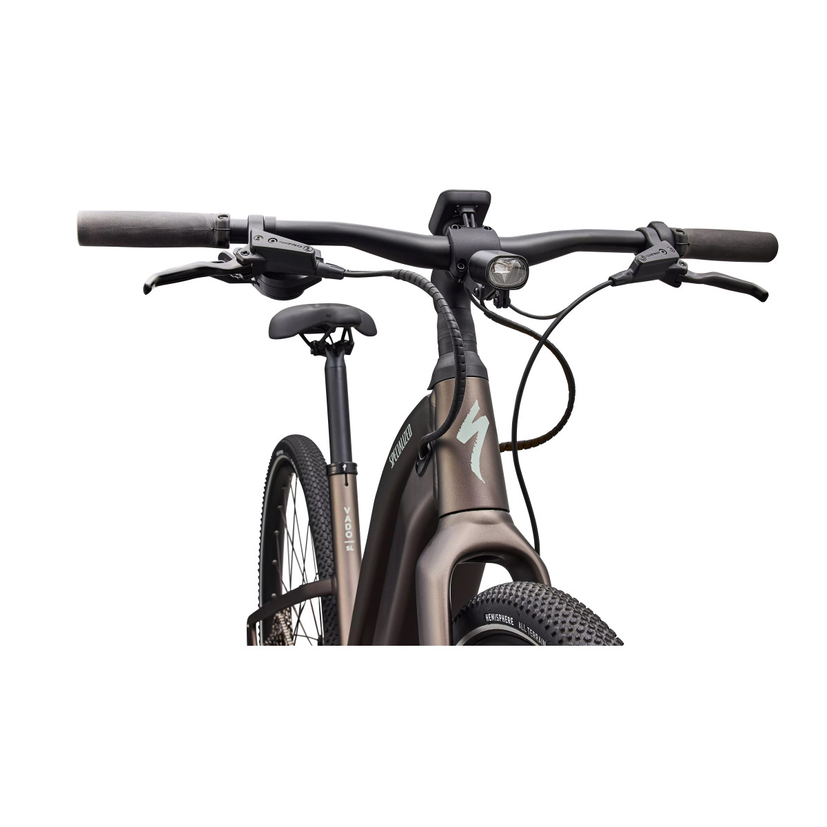 Specialized Turbo Vado SL 2 4.0 Step-Through elektrinis dviratis | Satin Gun Metal - Agave Grey Frost Reflective