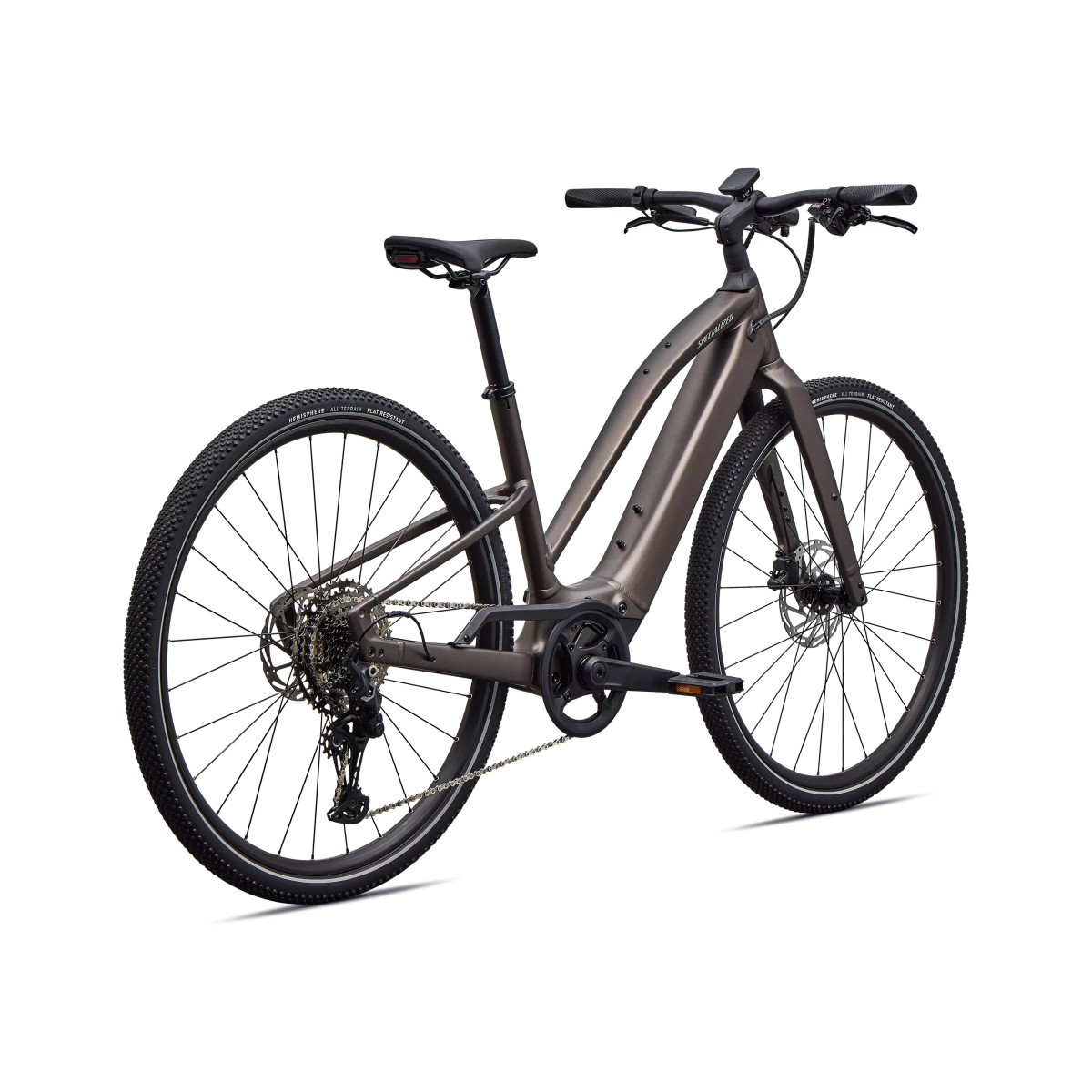 Specialized Turbo Vado SL 2 4.0 Step-Through elektrinis dviratis | Satin Gun Metal - Agave Grey Frost Reflective