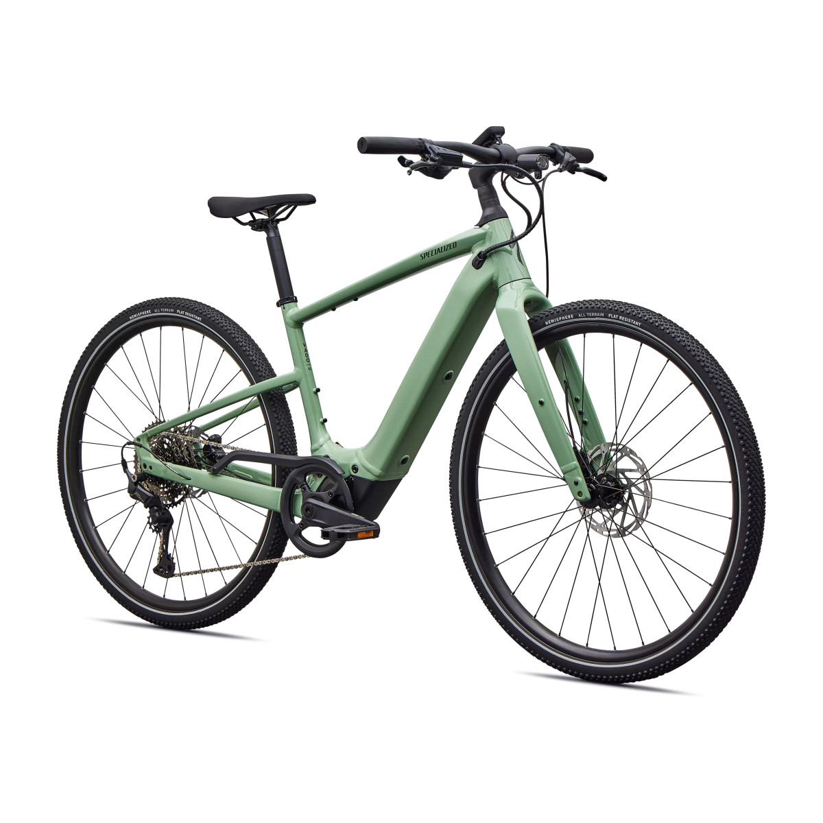 Specialized Turbo Vado SL 2 4.0 elektrinis dviratis | Gloss Pistachio - Oak Green Metallic Frost Reflective