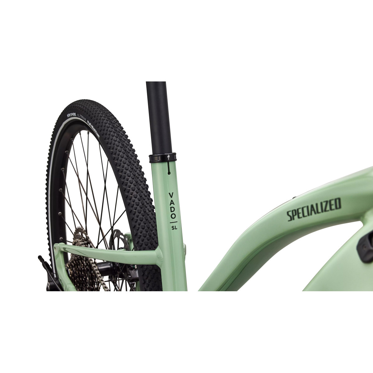 Specialized Turbo Vado SL 2 4.0 Step-Through elektrinis dviratis | Gloss Pistachio - Oak Green Metallic Frost Reflective