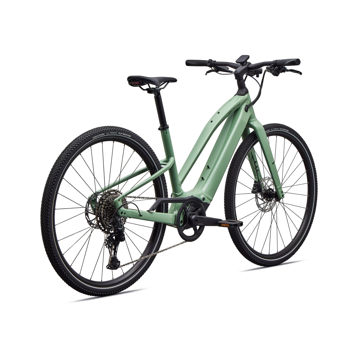 Specialized Turbo Vado SL 2 4.0 Step-Through elektrinis dviratis | Gloss Pistachio - Oak Green Metallic Frost Reflective