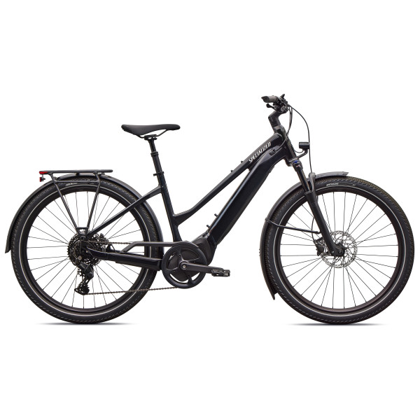 Specialized Turbo Vado 4.0 Step-Through elektrinis dviratis | Gloss Castblack - Satin Silver