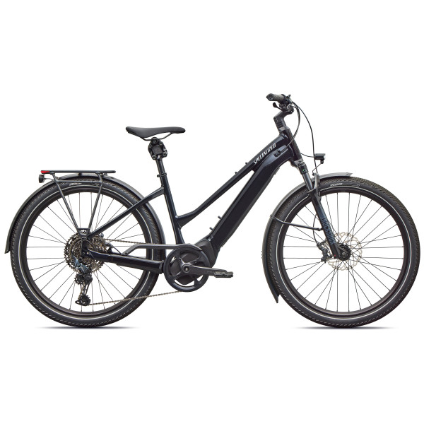 Specialized Turbo Vado 5.0 Step-Through E-Bike | Gloss Castblack - Satin Silver Reflective
