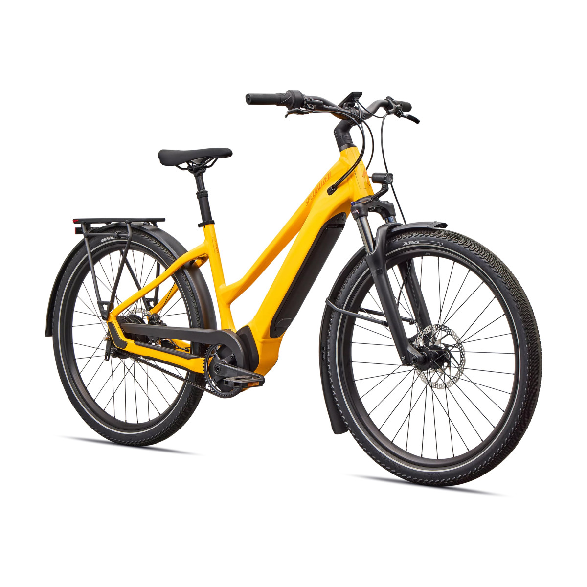 Specialized Turbo Vado 4.0 IGH Step-Through E-Bike | Gloss California Sunshine - Orange Zest
