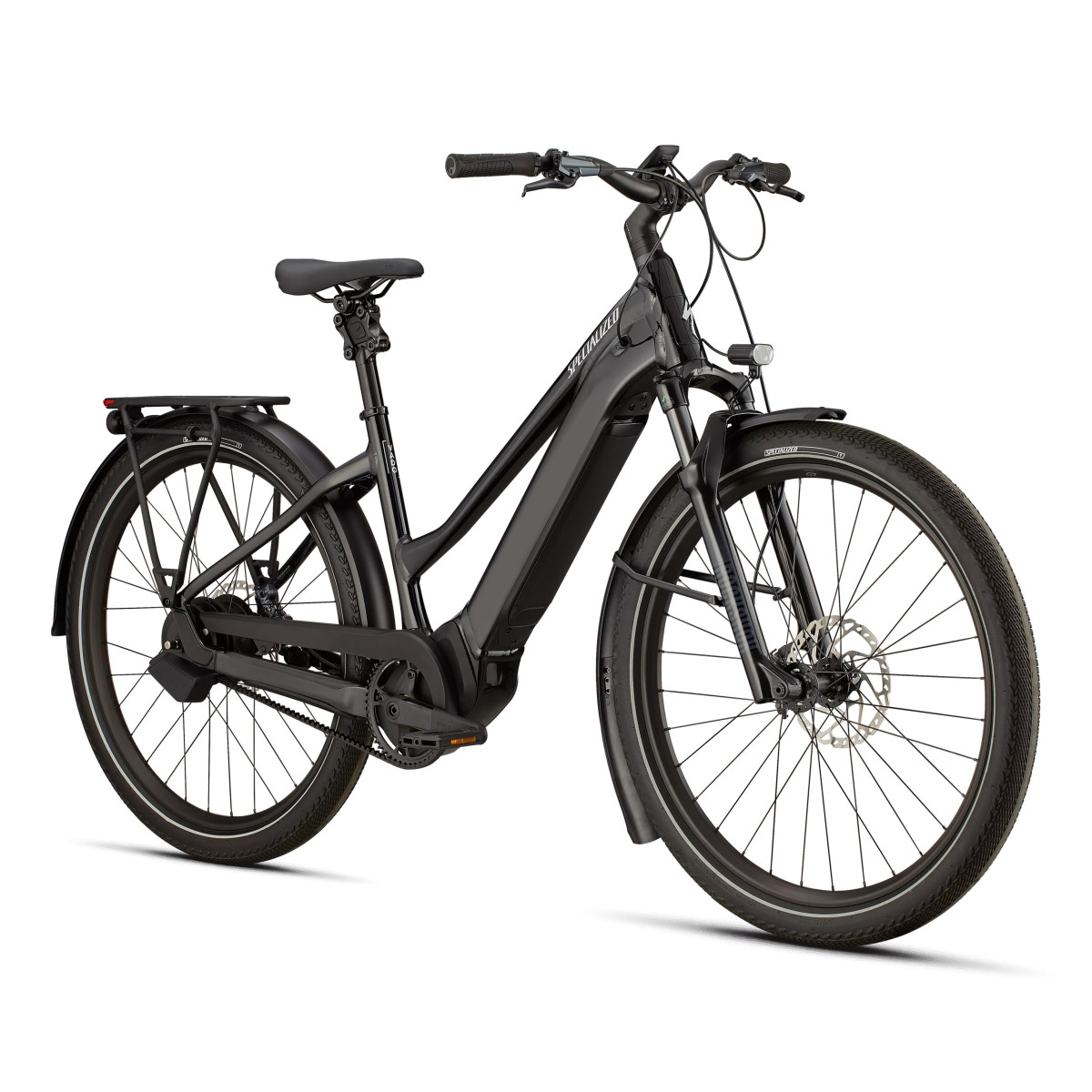 Specialized Turbo Vado 5.0 IGH Step-Through elektrinis dviratis | Gloss Castblack - Satin Silver