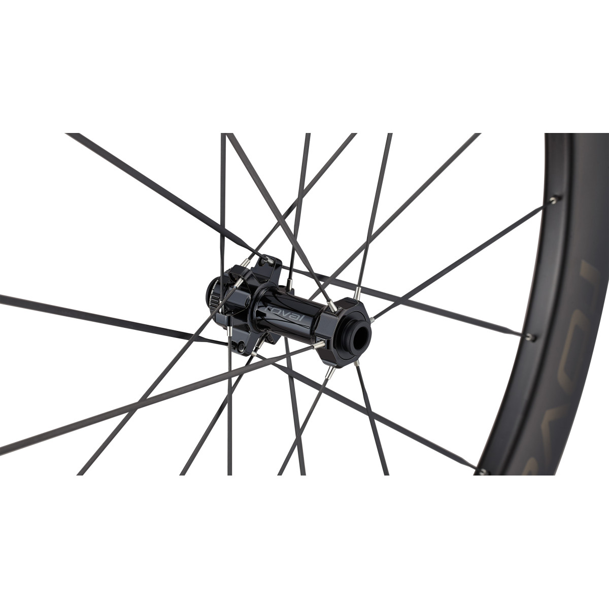 Roval Terra Aero CLX karboninis priekinis ratas | Satin Carbon - Gloss Black