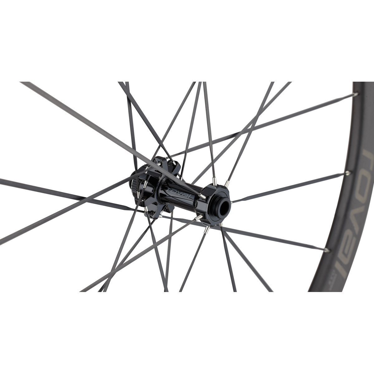 Roval Terra CLX III karboninis priekinis ratas | Satin Carbon - Gloss Black