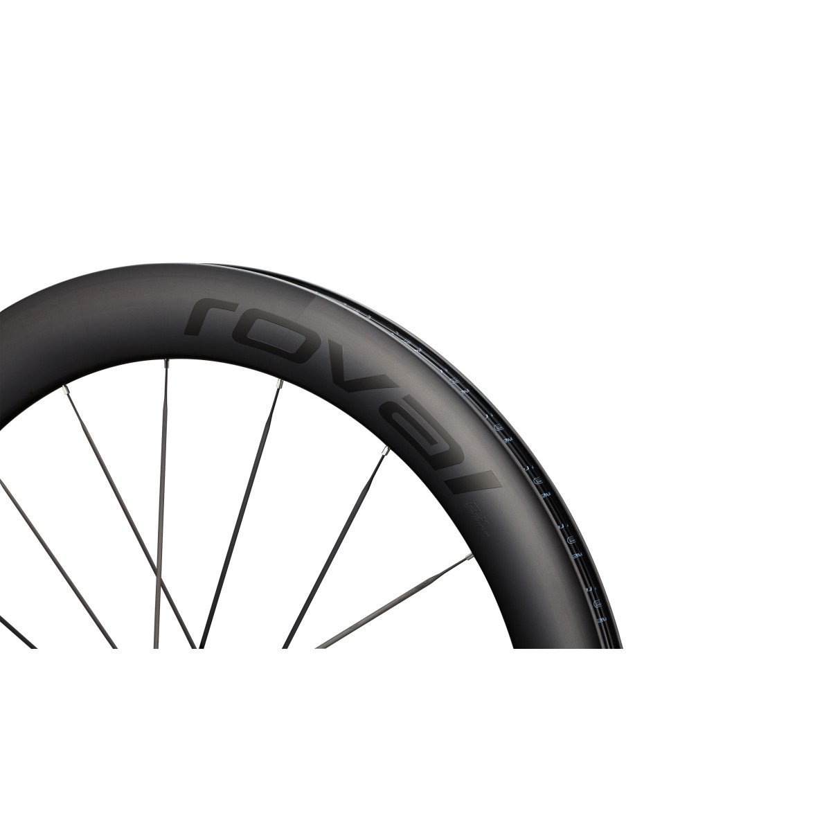 Roval Rapide Sprint CLX karboninis priekinis ratas | Satin Carbon - Gloss Black Roval Rapide Sprint CLX karboninis priekinis ratas | Satin Carbon - Gloss Black