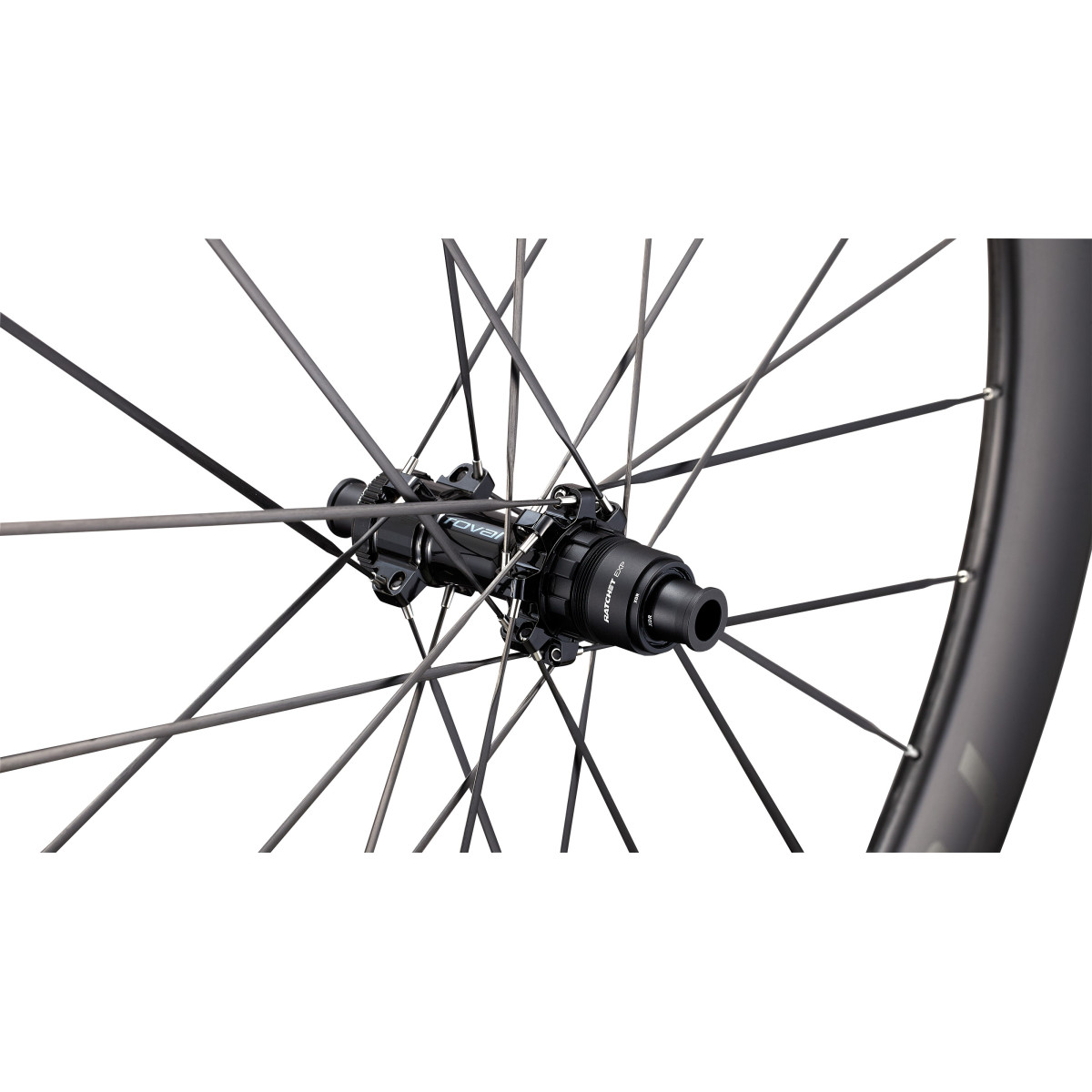 Roval Rapide Sprint CLX karboninis galinis ratas | Satin Carbon - Gloss Black Roval Rapide Sprint CLX karboninis galinis ratas | Satin Carbon - Gloss Black