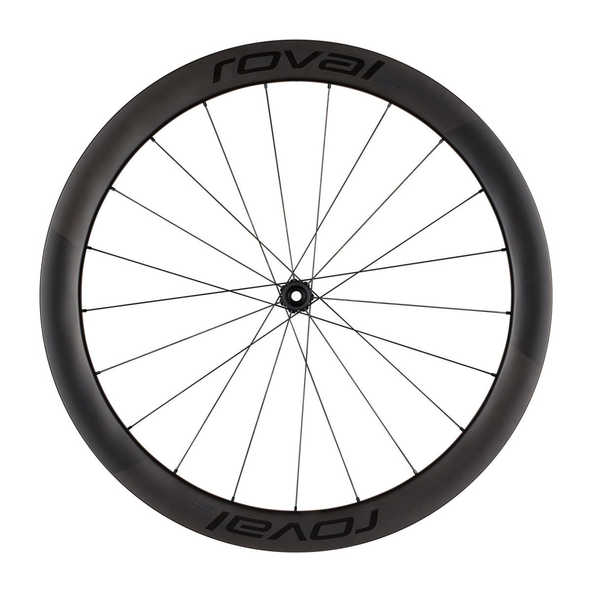 Roval Terra Aero CL karboninis priekinis ratas | Satin Carbon - Gloss Black