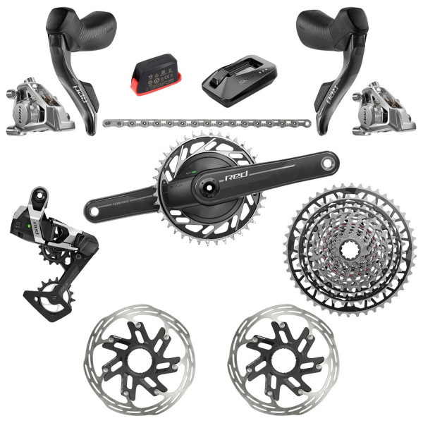 SRAM RED E1 XPLR AXS Powermeter grupė | 1x13 pavarų | 42T | 10-46T (BULK)