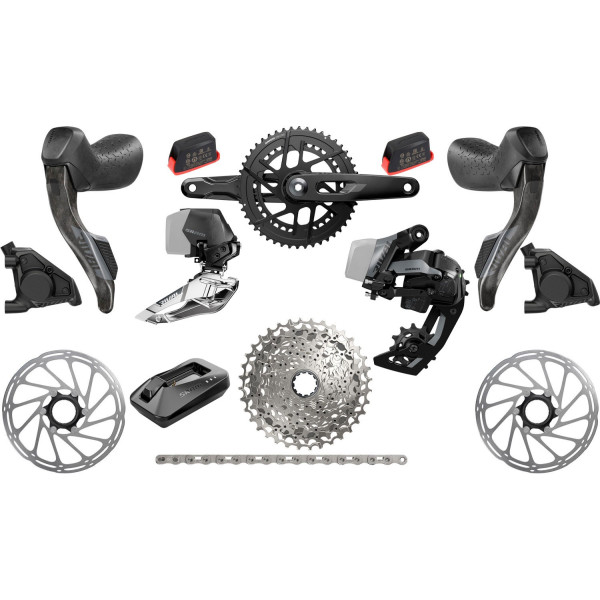 SRAM Rival E1 AXS grupė | 2x12 pavarų | 48-35T | 10-36T (BULK)